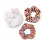 KIDS EUROSWAN Hello Kitty Lot de 3 élastiques à cheveux pour fille Blanc/orange/multicolore