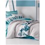Parure de lit - 1 housse de couette 220 x 240 cm + 2 taies d'oreiller 60 x 60 cm - 100% coton ranforcé - Vert