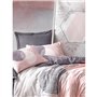 Parure de lit - 1 housse de couette 220 x 240 cm + 2 taies d'oreiller 60 x 60 cm - 100% coton ranforcé - Gris