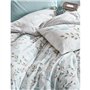 Parure de lit - 1 housse de couette 220 x 240 cm + 2 taies d'oreiller 60 x 60 cm - 100% coton ranforcé - Menthe