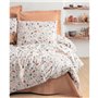 Parure de lit - 1 housse de couette 220 x 240 cm + 2 taies d'oreiller 60 x 60 cm - 100% coton ranforcé - Caramel