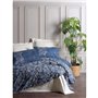 Parure de lit - 1 housse de couette 220 x 240 cm + 2 taies d'oreiller 60 x 60 cm - 100% coton ranforcé - Bleu