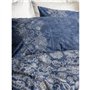 Parure de lit - 1 housse de couette 220 x 240 cm + 2 taies d'oreiller 60 x 60 cm - 100% coton ranforcé - Bleu