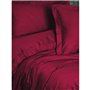 Parure de lit - 1 housse de couette 220 x 240 cm + 2 taies d'oreiller 60 x 60 cm - Satiné 100% coton - Rouge