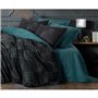 Parure de lit - 1 housse de couette 220 x 240 cm + 2 taies d'oreiller 60 x 60 cm - 100% coton ranforcé - Bleu