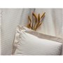 Parure de lit - 1 housse de couette 220 x 240 cm + 2 taies d'oreiller 60 x 60 cm - Satiné 100% coton - Écru