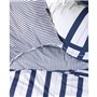 Parure de lit - 1 housse de couette 220 x 240 cm + 2 taies d'oreiller 60 x 60 cm - 100% coton ranforcé - Bleu