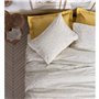 Parure de lit - 1 housse de couette 220 x 240 cm + 2 taies d'oreiller 60 x 60 cm - 100% coton ranforcé - Moutarde