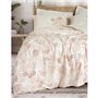Parure de lit - 1 housse de couette 220 x 240 cm + 2 taies d'oreiller 60 x 60 cm - 100% coton ranforcé - Beige