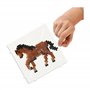 SES Creative 06222 Beedz Crée des Chevaux avec des Perles à Repasser - Fabrique Ton Cheval Préféré avec des Perles - Plaque Carr