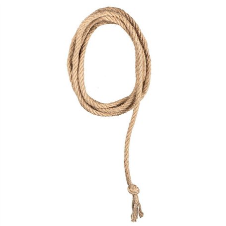 Boland 54343 - Corde Western - Longueur : 185 cm - Couleur : Beige - 100% Jute - Accessoire idéal pour Les conducteurs de Rodeo