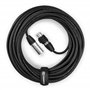PD Connex DMX cordon dmx ip 65, xlr 3 pôles mâle / xlr femelle - 12m - Idéal pour contrôler vos éclairages