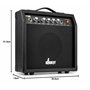MAX GIGKit Amplificateur 40 Watts pour Guitares Électriques - Tonalité Réglable, Poignée de Transport, Sortie Casque, Entrée AUX