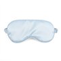 IYOU Ensemble de masques de sommeil en soie avec bandeaux et chouchous pour cheveux en soie de mûrier - Bleu - Masque occultant 