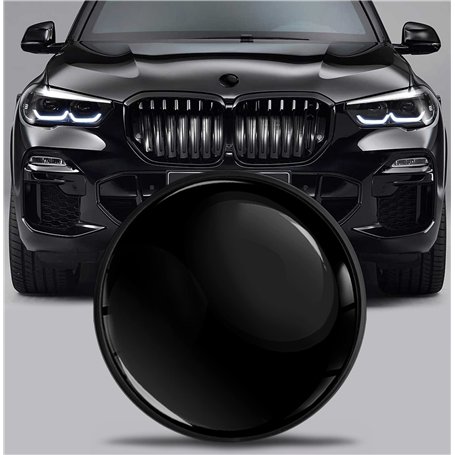 SkinoEu Badge de Capot Avant et pour Coffre Compatible avec BMW Embleme 82 mm 51767288752 Noir EX 13