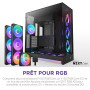 NZXT H9 Flow RGB+ (2025) – Grand boîtier PC ATX Mid-Tower à Double Chambre pour Flux d'air – Comprend 7 Ventilateurs RGB (6 x 14