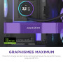 NZXT H9 Flow RGB+ (2025) – Grand boîtier PC ATX Mid-Tower à Double Chambre pour Flux d'air – Comprend 7 Ventilateurs RGB (6 x 14