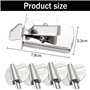 1 Guide de Couture Magnétique+4 pcs Sewing Rolled Hemmer Foot(7-10mm)