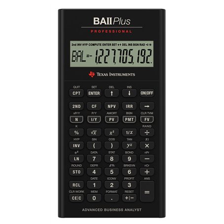 Texas Instruments BA II Plus Professional Calculatrice financière