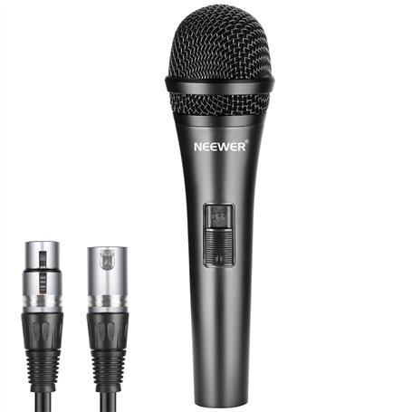Neewer Microphone Dynamique Cardioïde avec Câble Mâle XLR à Femelle XLR