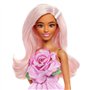 Barbie - Poupée Barbie Fashionistas Robe Sans Bretelle Rose avec accessoires - Barbie - HYT94