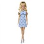 Barbie - Poupée Barbie Fashionistas Robe Dos Nu Bleu Layette avec noeud - Barbie - HYT93