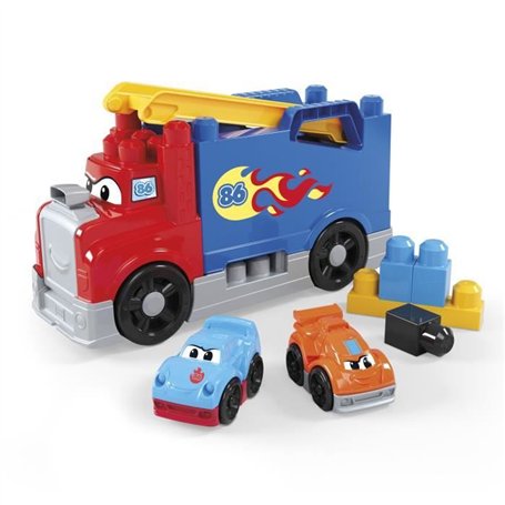 MEGA BLOKS - Camion Course et Construction - Coffret avec 19 pieces - MEGA Bloks - JFR29