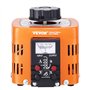VEVOR Transformateur de tension variable automatique 500 VA, 1,7 A, entrée 230 V, sortie 0-300 V, régulateur de tension AC 4 fus