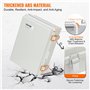 VEVOR Boîte de jonction électrique, 430x330x180 mm boîtier électrique plastique ABS couvercle à charnière, loquet en acier inoxy