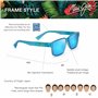 Maui Jim Kuniahi AF Lunettes de Soleil, Bleu (Matte Trans Blue), 58-16-145 Mixte