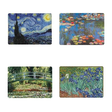 udc Cartexpo - Lot de 4 Sets de Table Tableaux - 42x29cm
