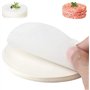 Disques à burger, 500 pièces, ronds, 12 cm, papier parchemin antiadhésif pour presse à hamburger et pâtissiers | Feuilles de cir