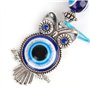 Oeil du Mal Bleu Hibou Porte-clés Porte-clés Tenture Murale Ornement Turc amulette en Verre Charme Pendentif bénédiction Crafts 
