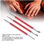 3 Pcs en Cuir Artisanat Outil DIY Sculpture Stylus Outil Modélisation Épissage Gaufrage Cuillère Outil De Sculpture Kit Dotting 