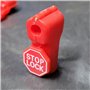 Young Wolf Lot de 100 verrous antivol en plastique rouge 6 mm de diamètre(with Unlock Key)