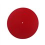 Alnicov Tapis de platine en laine rouge 30 cm - Antistatique - Anti-vibration pour audiophile