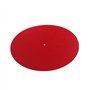 Alnicov Tapis de platine en laine rouge 30 cm - Antistatique - Anti-vibration pour audiophile
