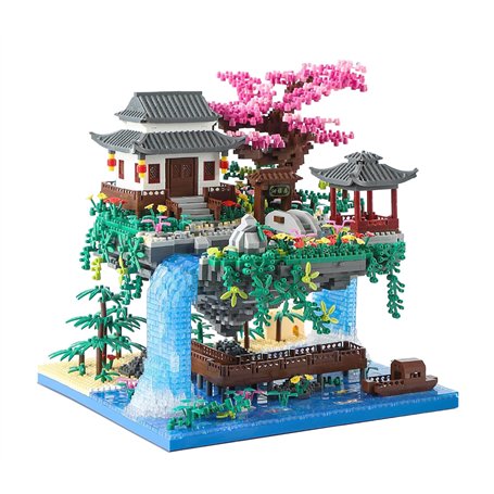 Piscine de Fleurs de pêcher Construction Maquette Set