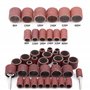 N| Woohome 574 PCS Tambour de Poncage Ensemble, 540 PCS Bandes de Ponçage, 30 PCS Tambour Mandrin pour Dremel Outils Rotatifs, M