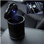 FOCCTS Cendrier voiture Protable LED Auto véhicule avec la lumière LED Cendrier portable chromé Cendrier de poche