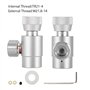 Jeffergarden CO2 Adaptateur Cylindre Recharge CO2 Aquarium de Remplissage du Régulateur Kit de Connecteur CO2 Adapter de Cylindr
