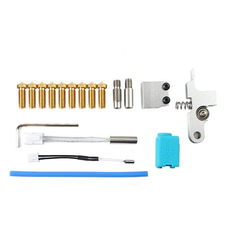 Toaiot Pièces de rechange pour imprimante 3D Kit de buse d'extrudeuse Tita Hotend avec bloc chauffant Tuyau de chauffage V6 Tube