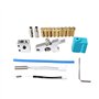 Toaiot Pièces de rechange pour imprimante 3D Kit de buse d'extrudeuse Tita Hotend avec bloc chauffant Tuyau de chauffage V6 Tube