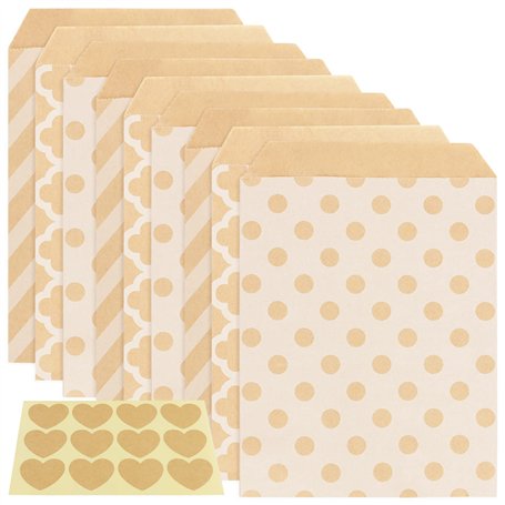 PINGEUI Lot de 150 sachets en papier kraft marron de 18 x 13 cm