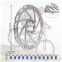 2 Pièces Disque de Frein pour VTT 160mm Rotor de Frein à Disque de Vélo en Acier Inoxydable avec 12 Boulons Vis Disque de Frein 