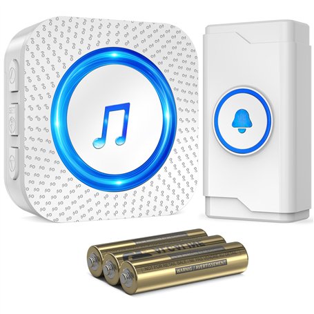 SURFOU Sonnette sans Fil à Pile