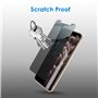 JETech Protection Écran pour iPhone 11 Pro Max/XS Max 6,5 Pouces, Film de Protection en Verre Trempé, Anti-Espion, Lot de 2