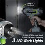 WORKPRO Perceuses Combi 20V avec 2 Batteries 2,0Ah, Perceuse Visseuse sans Fil à Double Vitesse avec 18+1 Couple, et Visseuse à 