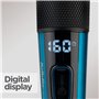 BaByliss Tondeuse à cheveux numérique japonaise en acier, sans fil/filaire, 45 longueurs de coupe, écran LED, bleu