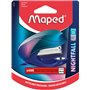 Maped - Agrafeuse Nightfall - Attache jusqu’à 15 feuilles - Agrafes 24/6 et 26/6 - Mécanisme métal - Blister avec 400 agrafes 40